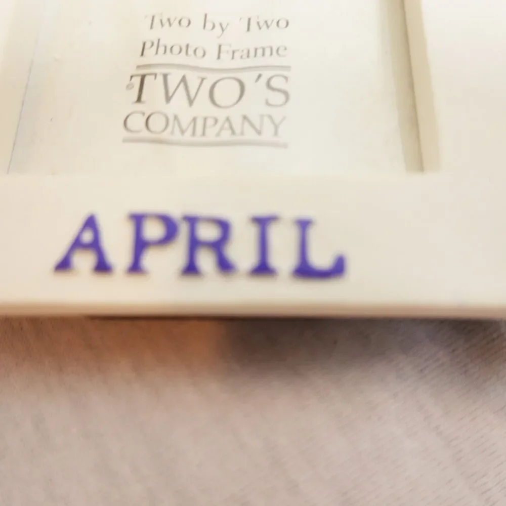 April Flowers Month Photo Picture Frame  - Two's Company Two by Two Small Frame